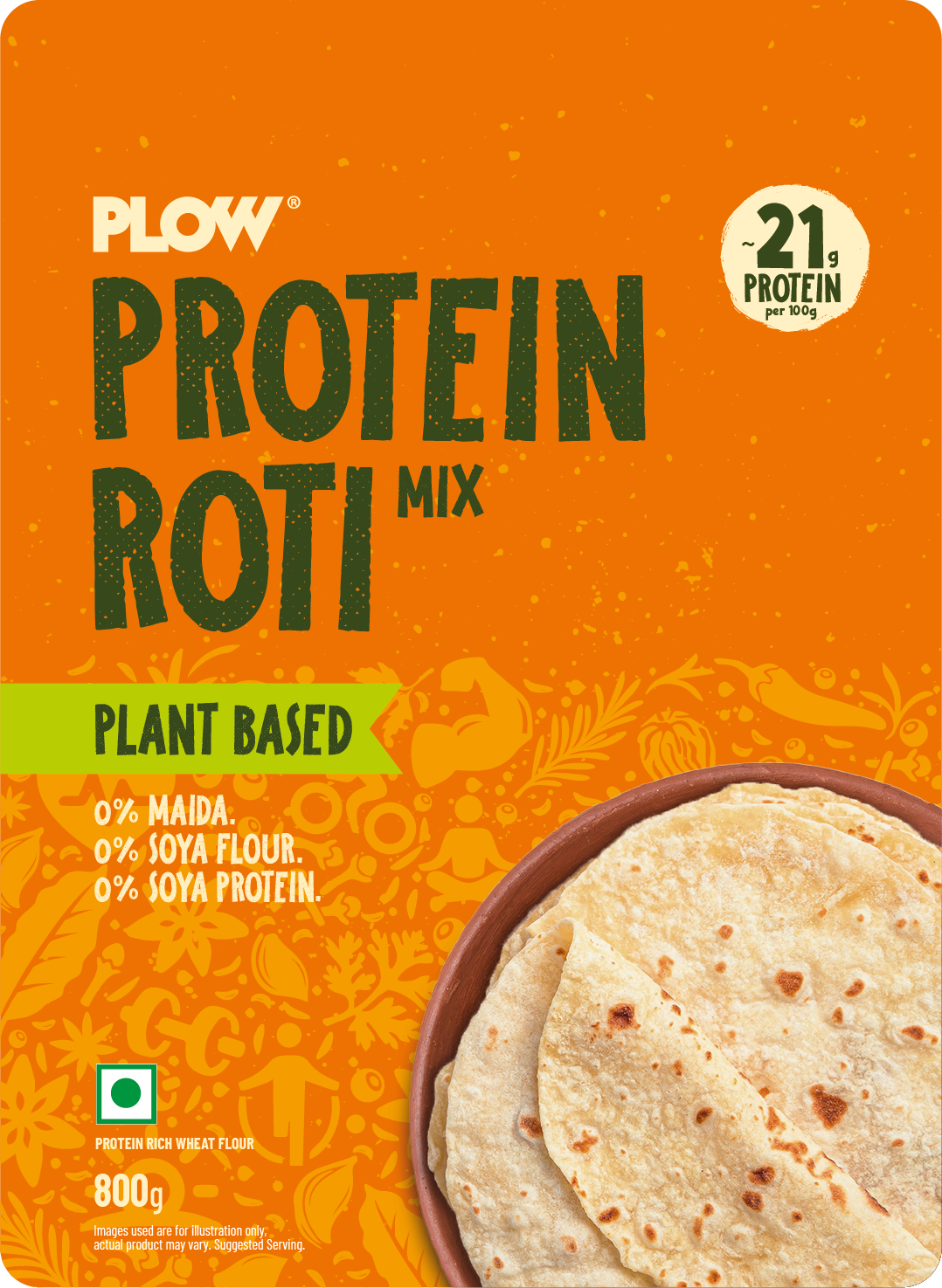 Plant-Based Protein Roti Mix